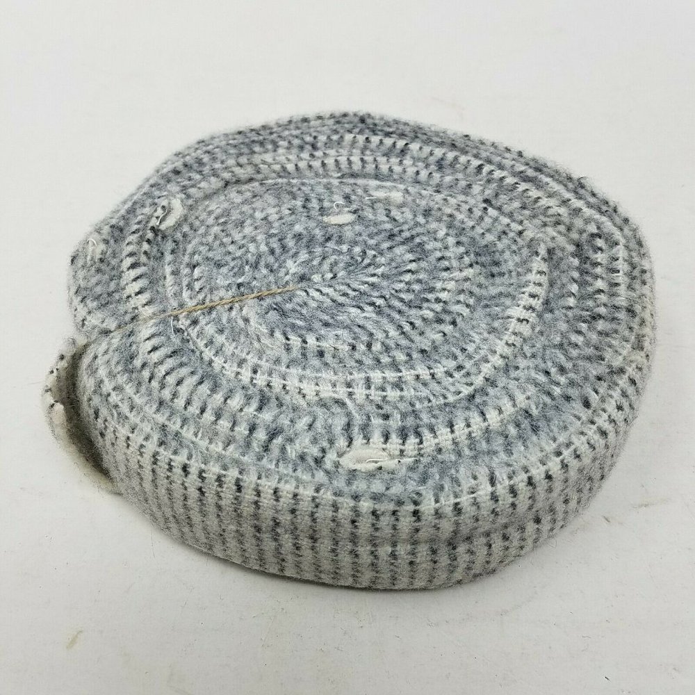 Rug Braiding Gray Check Roving Soft Wool Cashmere Strips Fabric Ribbon Binding